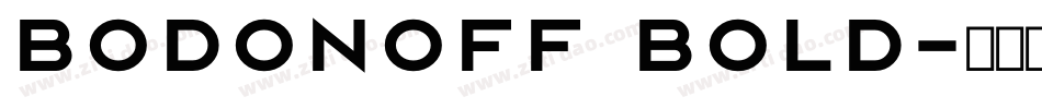 Bodonoff Bold字体转换